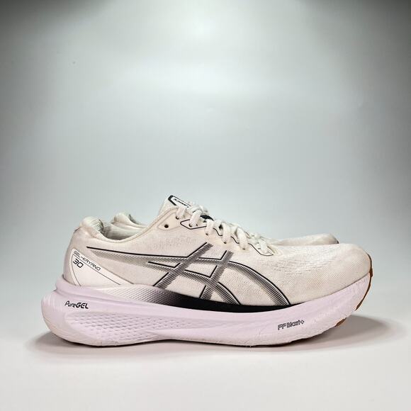 ASICS GEL Kayano 30 White Running Shoes Sneakers Lace Up 1012B615 Women’s Size 9 - Picture 1 of 11